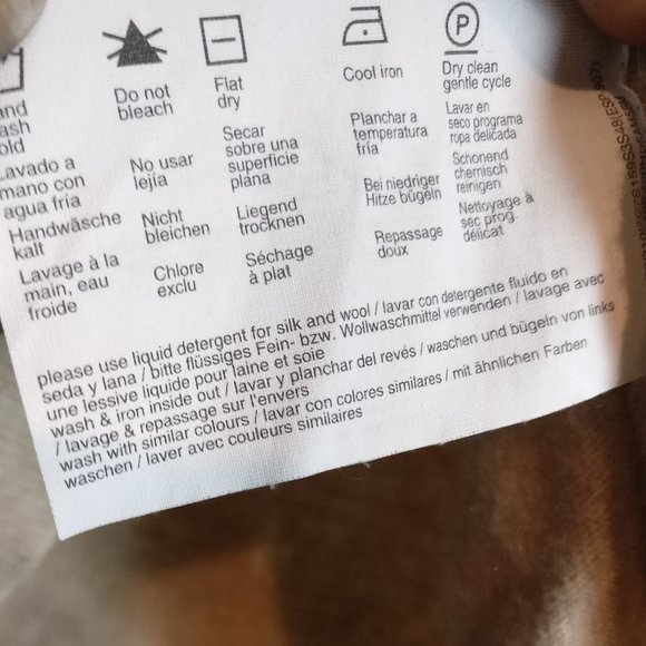 Natural Fabrics CASHMERE+WOOL+RABBIT HAIR Slouchy Longneck Hoodie Sweater, S - Picture 7 of 7